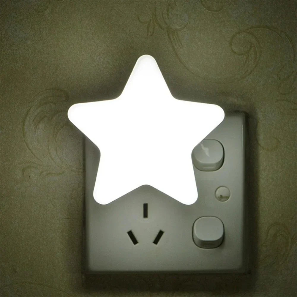 Cute Star LED Socket Night Light Bowlift