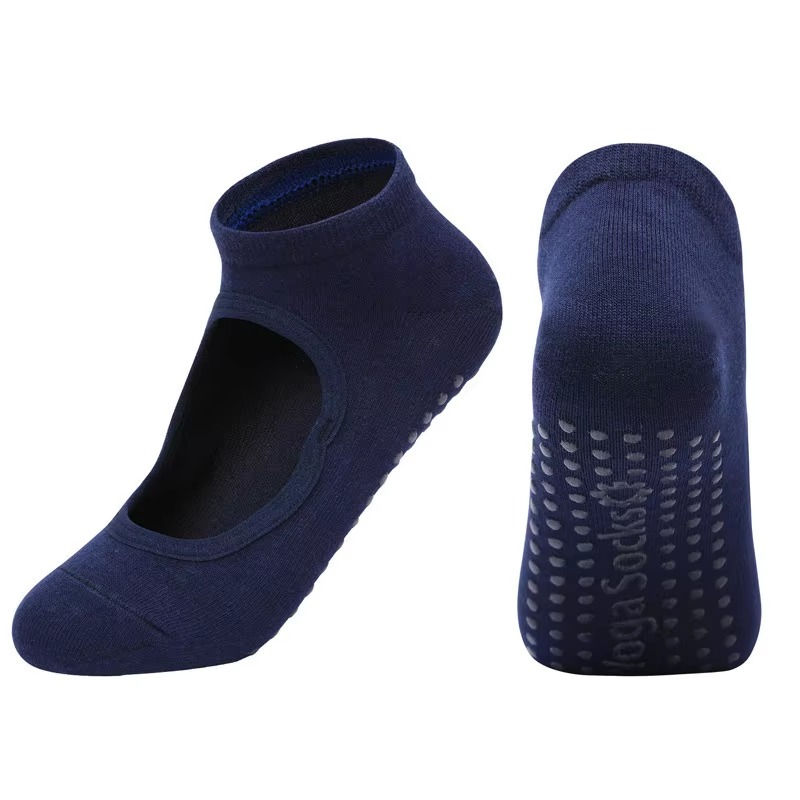 BowLift | Non Slip Backless Yoga Socks with Breathable Cotton Grip