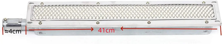 BowLift | ThermaGrill Gas Grill with Infrared Ceramic Burner | Stainless Steel | Rectangular 41 × 8 × 5.8 cm | Smoke-Free & Energy Efficient | For Gastronomy & Outdoor