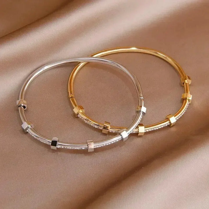 BowLift | Classy Diamond Hex Bangle Bracelet