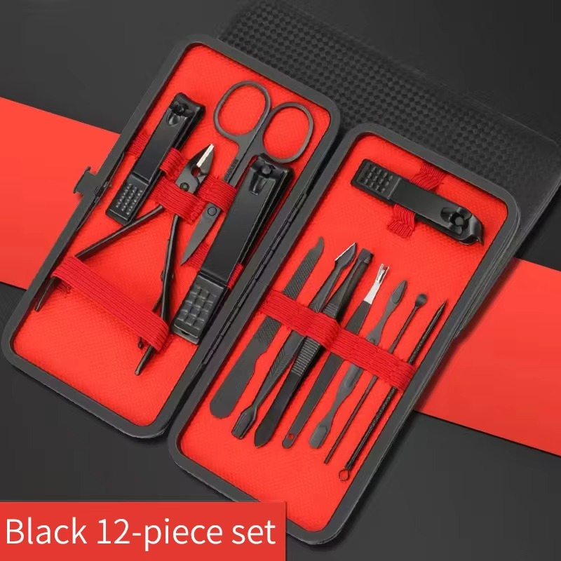BowLift | 16-Piece Stainless Steel Manicure and Pedicure Grooming Set