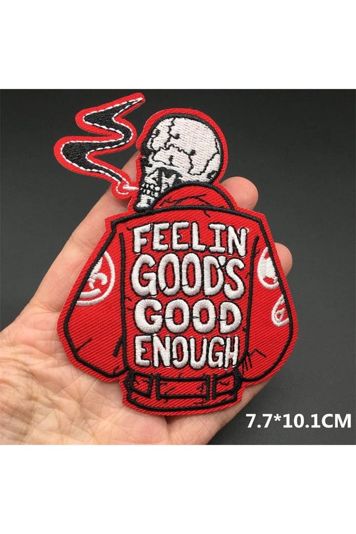 Punk embroidered patch set | Bowlift