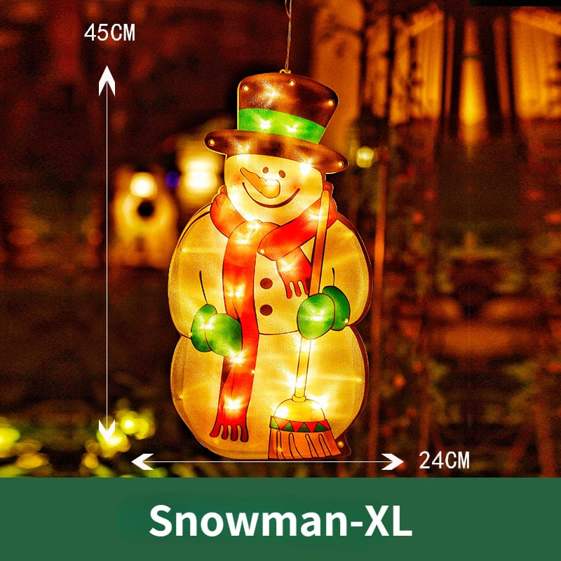 BowLift | Flashing Christmas Decor Window Hanging Lights