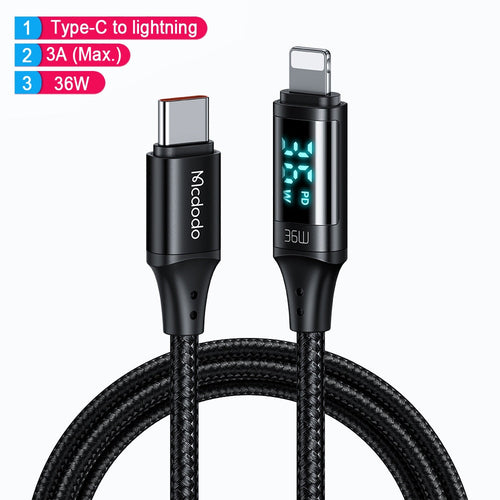 BowLift | Power Display Universal Fast Charging Phone Cable