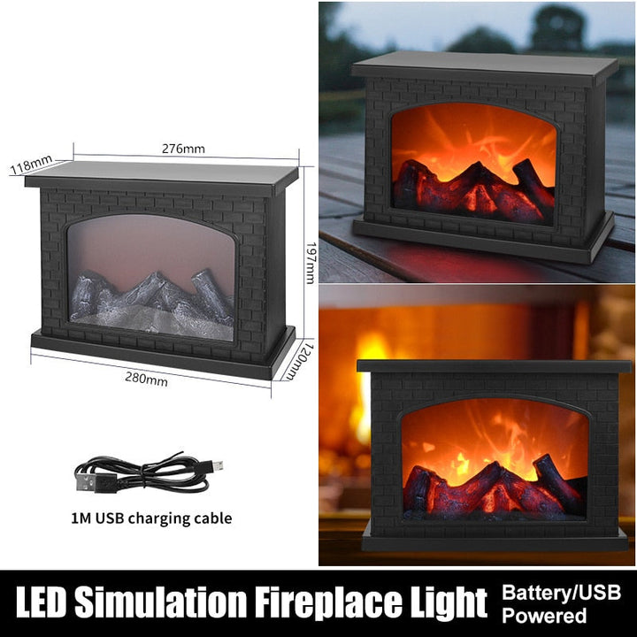Inferno PortaBowlifte Fireplace Night Lamp | Bowlift