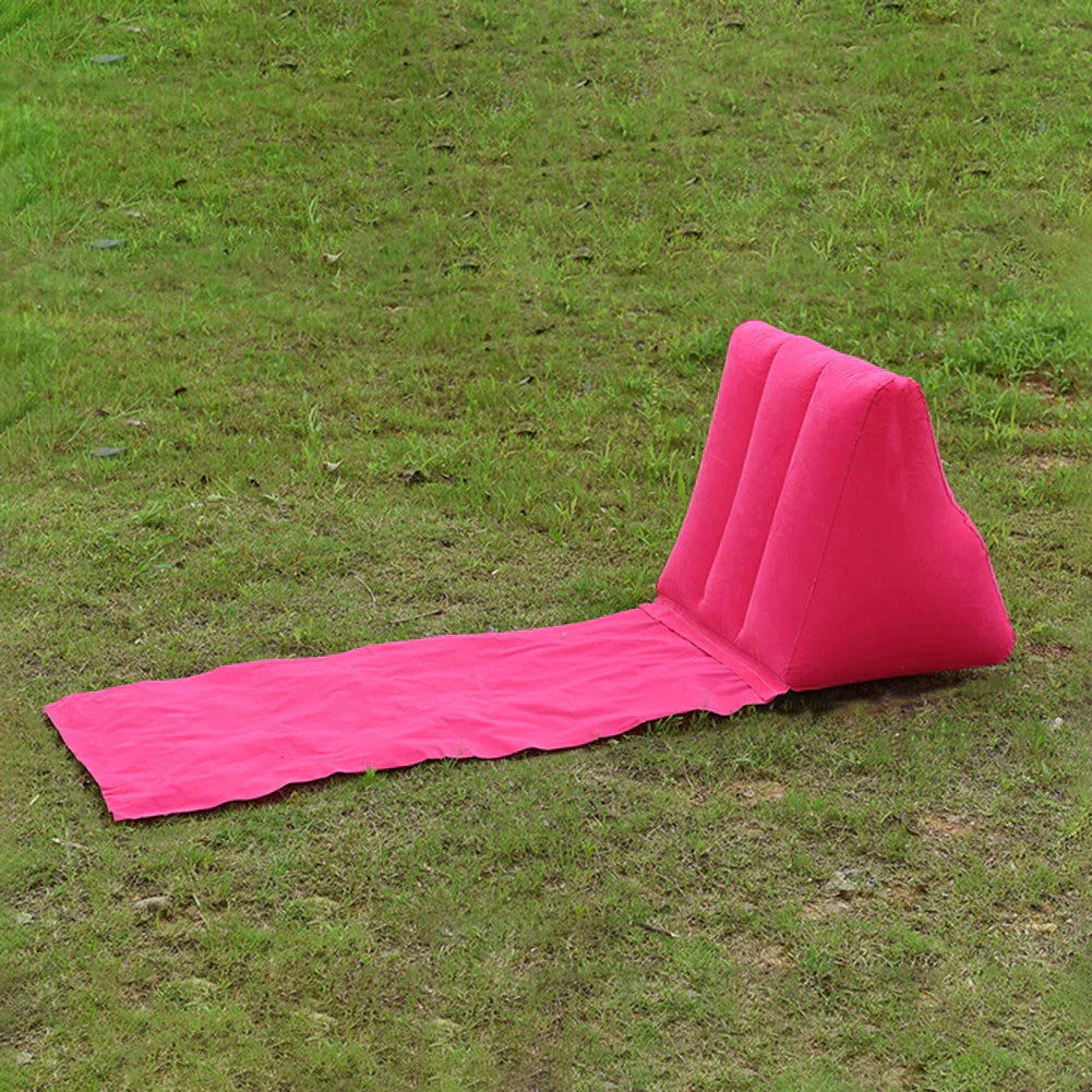 BowLift | AirNiva Inflatable Beach Mat | With Backrest | Foldable & Comfortable | For Travel & Camping