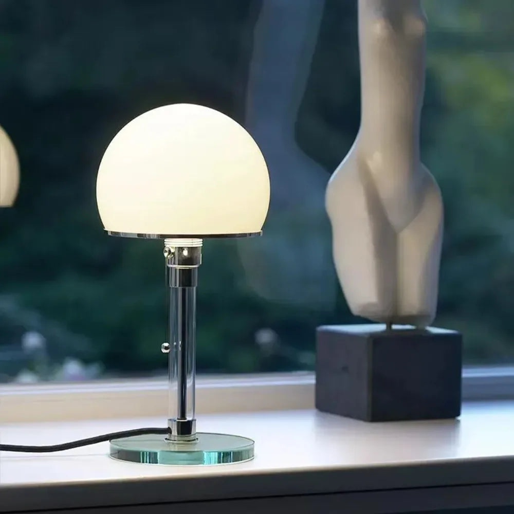 BowLift | Modern Minimalistic Glass LED Table Lamp for Home Decoration