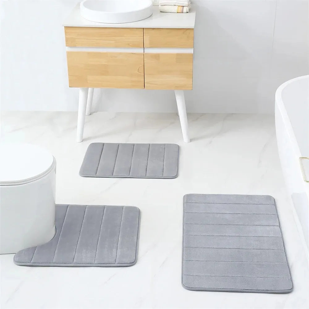 LuxSoft Memory Foam Bath Mat | Bowlift