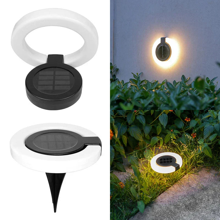 BowLift | Lumora Solar Wall Light | 360° Swivable & Weatherproof | LED Garden Light | Up to 10h Light Duration