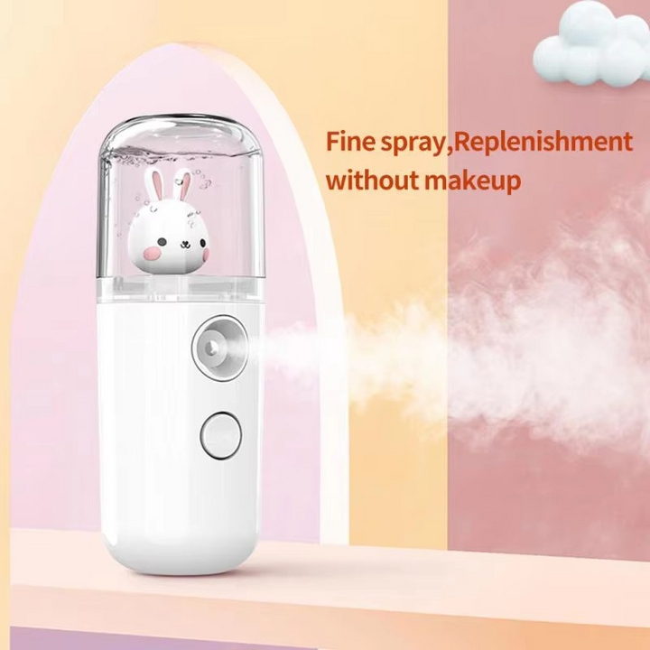 BowLift | Portable Facial Mist Sprayer Rechargeable Mini Steamer for Deep Hydration