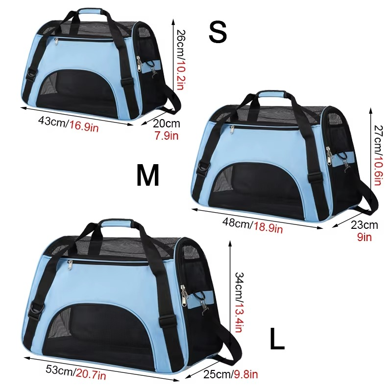 BowLift | Soft-Sided Pet Carrier with Breathable Mesh for Small Dogs and Cats
