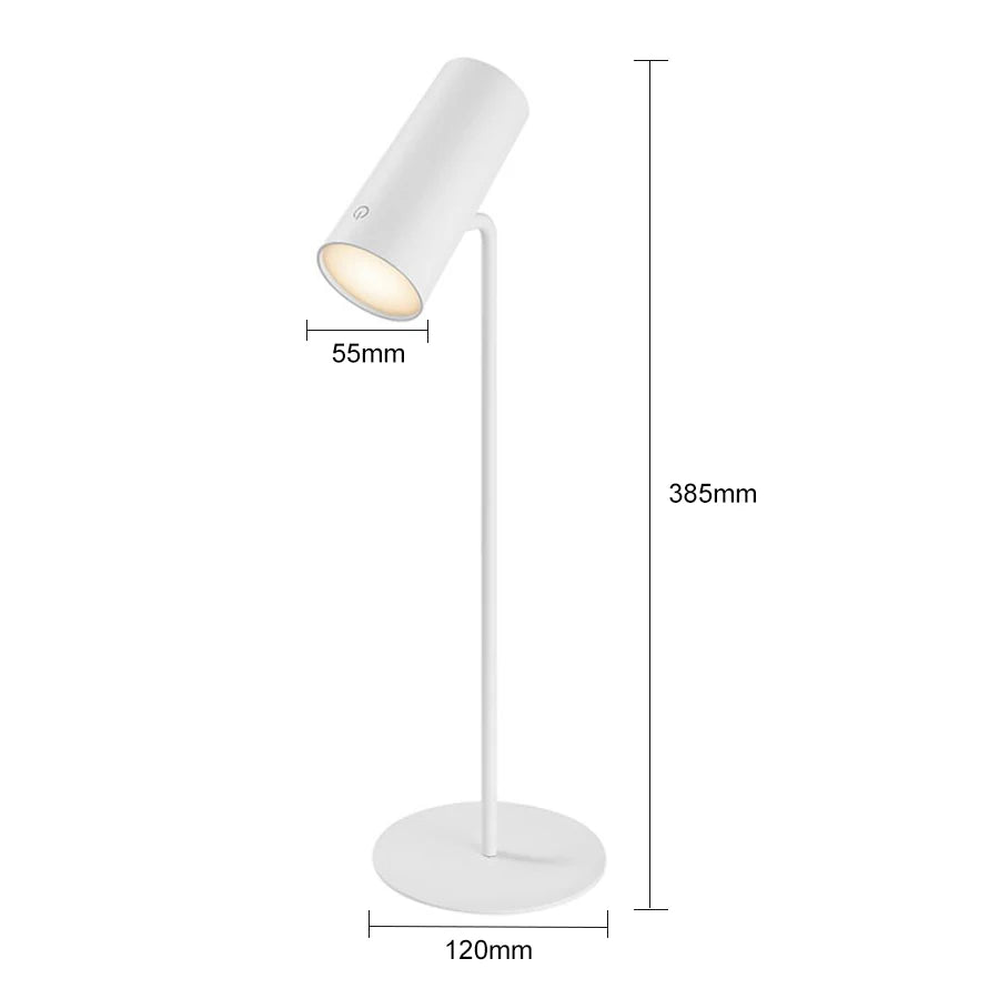 BowLift | Lumora LED table lamp with touch dimming | Eye-friendly & rechargeable | USB-C | 2000 mAh battery | For desk, bedside table & decor