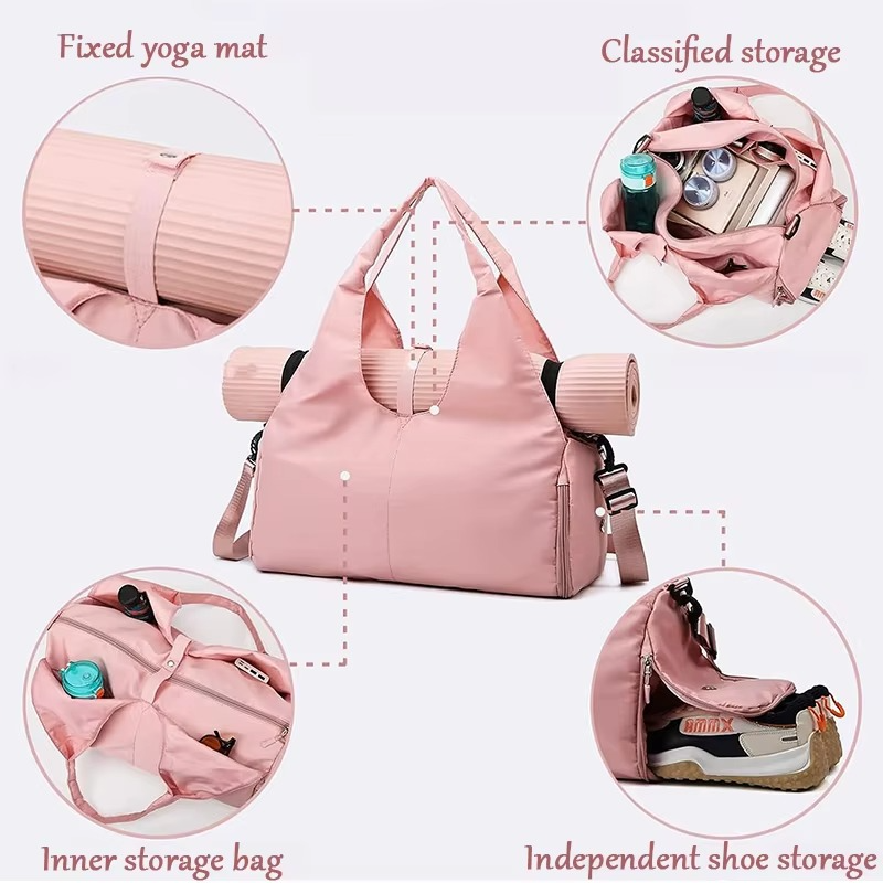 BowLift | Women’s Waterproof Sport and Travel Duffel Bag with Shoe Compartment