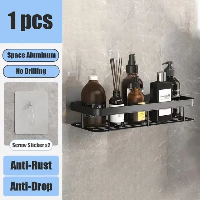 Shower shelf without drilling aluminum | Bowlift