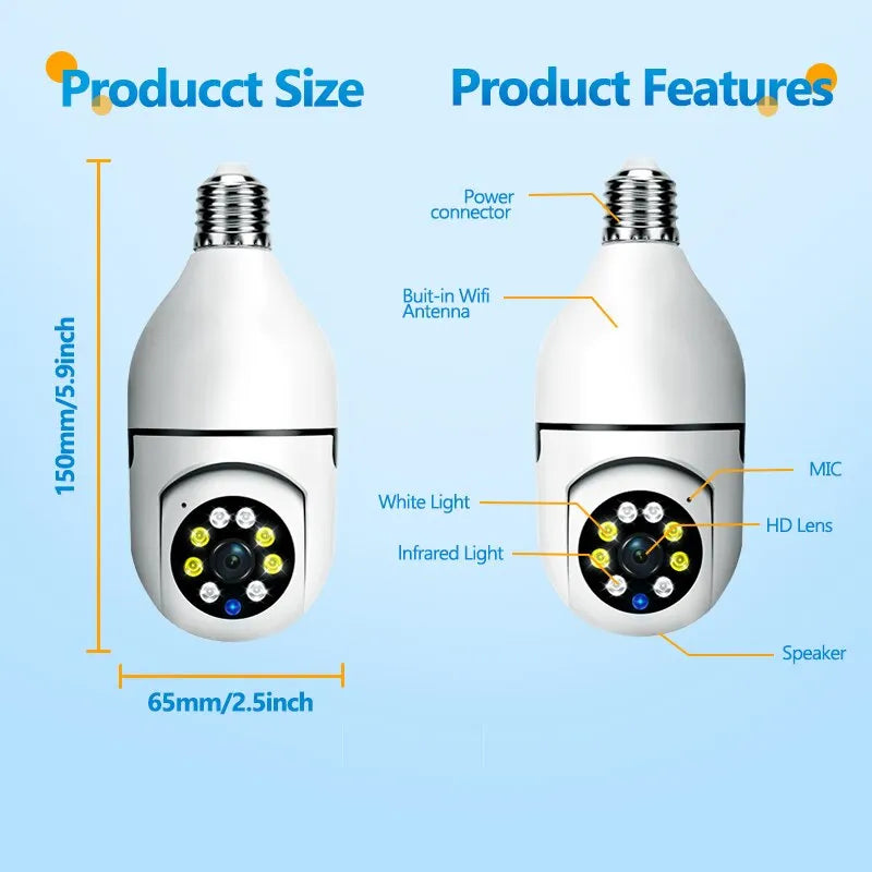 BowLift | Light Bulb WIFI Camera