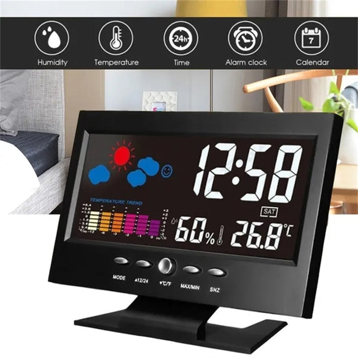 BowLift | Alarm Pro LCD Weather Station Clock