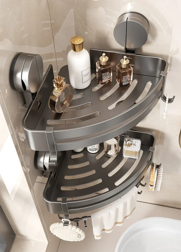 AquaGrip – Luxury Suction Cup Bath Shelf without Drilling Bowlift