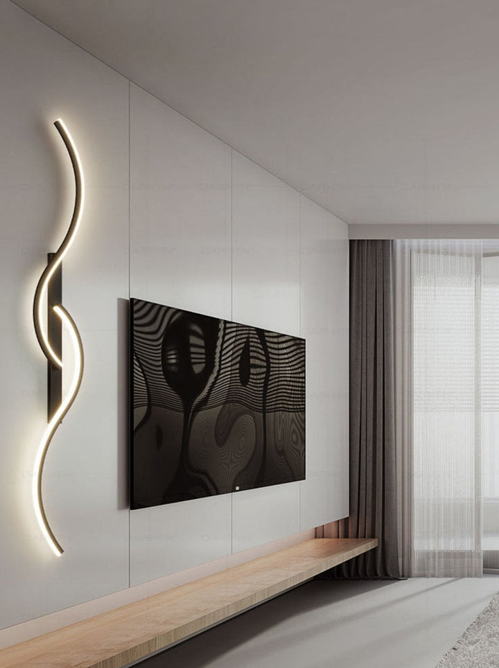 BowLift | Contemporary LED Wall Lamp – Artistic Combination of Forms