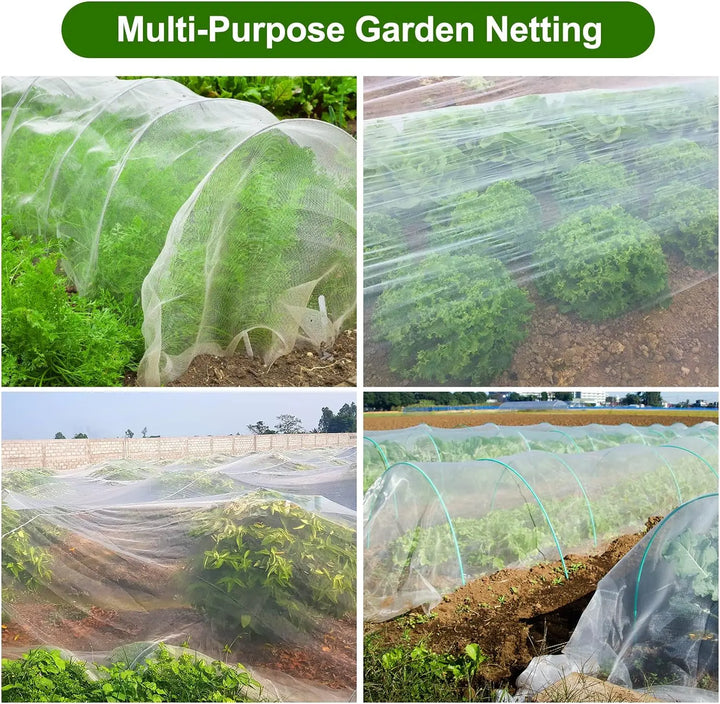 BowLift | GARDIVIA Vegetable Protection Net | High-Density Insect Net Made of Polyethylene | UV Resistant & Breathable | For Raised Beds & Vegetable Cultivation