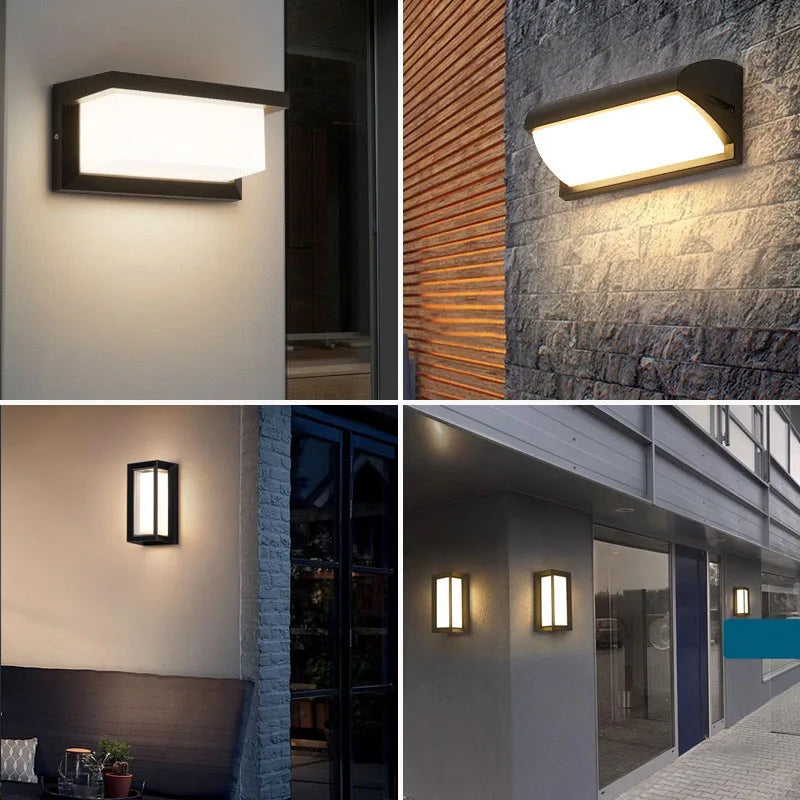 BowLift | LED wall light with radar motion sensor – 16W waterproof light for indoor and outdoor use, cold and warm white light, AC85-265V
