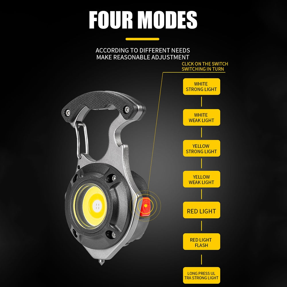 7in1 Pocket Lamp Survival Camping Keychain | Bowlift