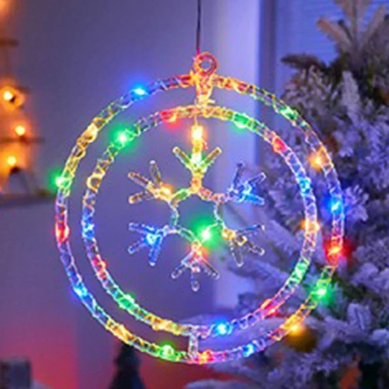BowLift | LED Christmas Ring Light LumiRing | USB-powered | 8 Light Modes | Warm White & Colorful | Decoration for Christmas & Celebrations