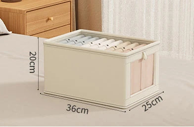 BowLift | Neatvero Storage Box | Foldable & Washable | Breathable & Stable | For Socks & Underwear