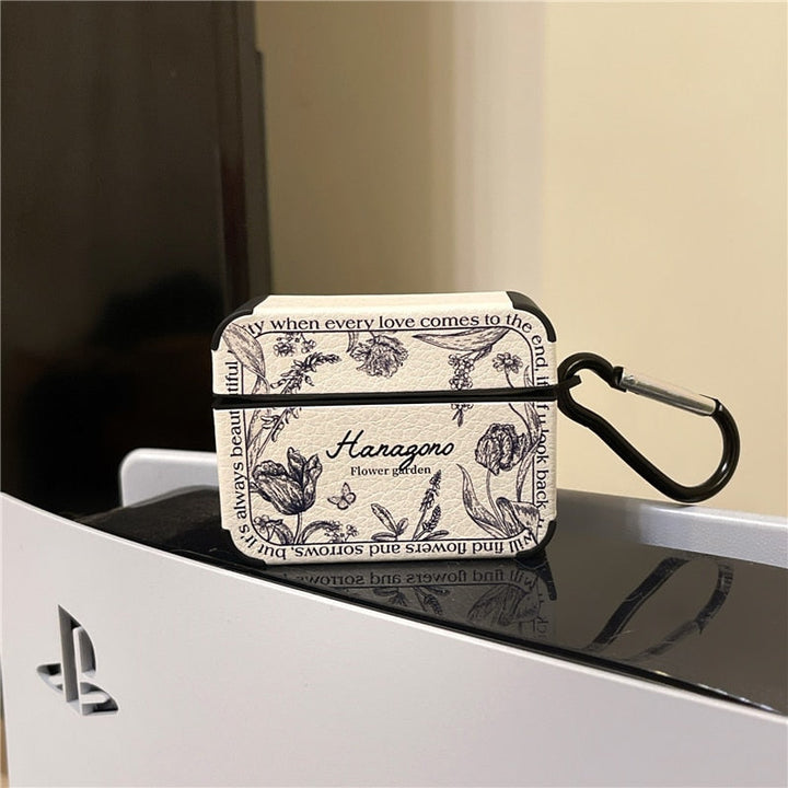 BowLift | Artistic Flower Leather Airpods Case