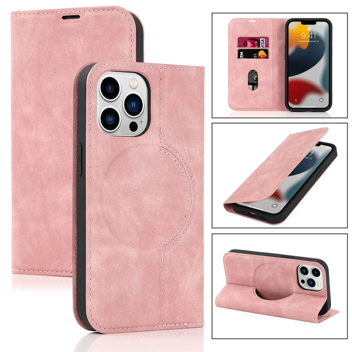 BowLift | Magnetic Wallet Case MagSafe Wireless Charging- iPhone