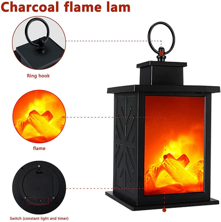 Inferno PortaBowlifte Fireplace Night Lamp | Bowlift