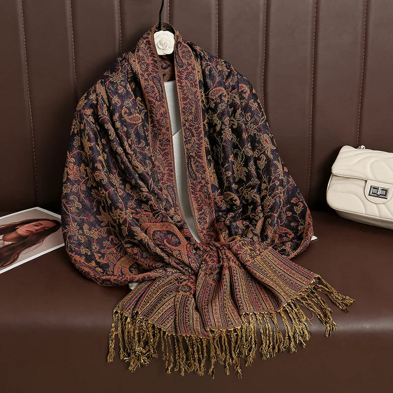BowLift | Élégancea | Women's Scarf | Cashmere Feel | 70 × 190 cm | Luxury Print & Warm