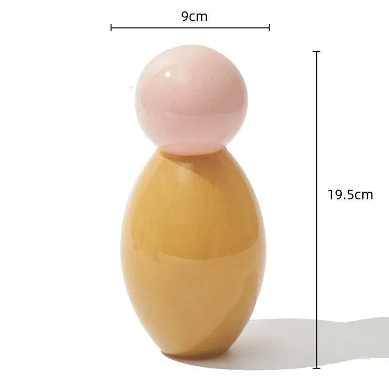 Geometric Sphere Glass Vase with Lid | Bowlift