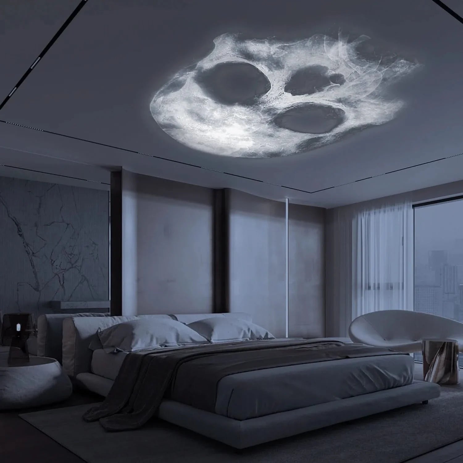BowLift | Skull Projection Night Light with USB Power
