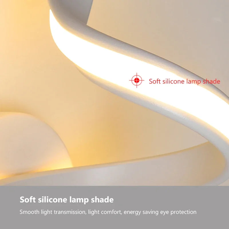 BowLift | LED Wall Lamp NordLED Wall Light | Nordic Spiral Design | Modern & Energy Saving | For Bedroom, Corridor & Living Room Spiral Sconce Light For Stairs Bedroom Bedside Study Hallway Background Indoor Decor Wall Lighting Fixtures