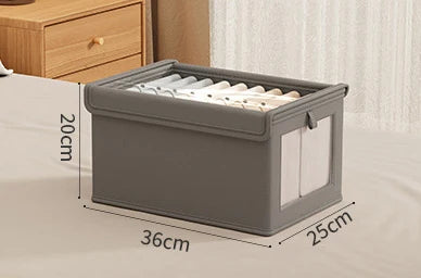 BowLift | Neatvero Storage Box | Foldable & Washable | Breathable & Stable | For Socks & Underwear