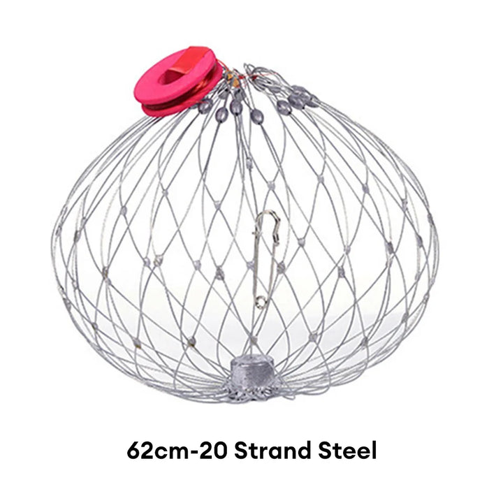 Collapsible Easy Open Trap Steel Fishing Net | Bowlift