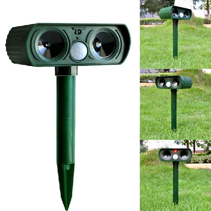 Solar Powered Ultrasonic Animal Repeller | Bowlift
