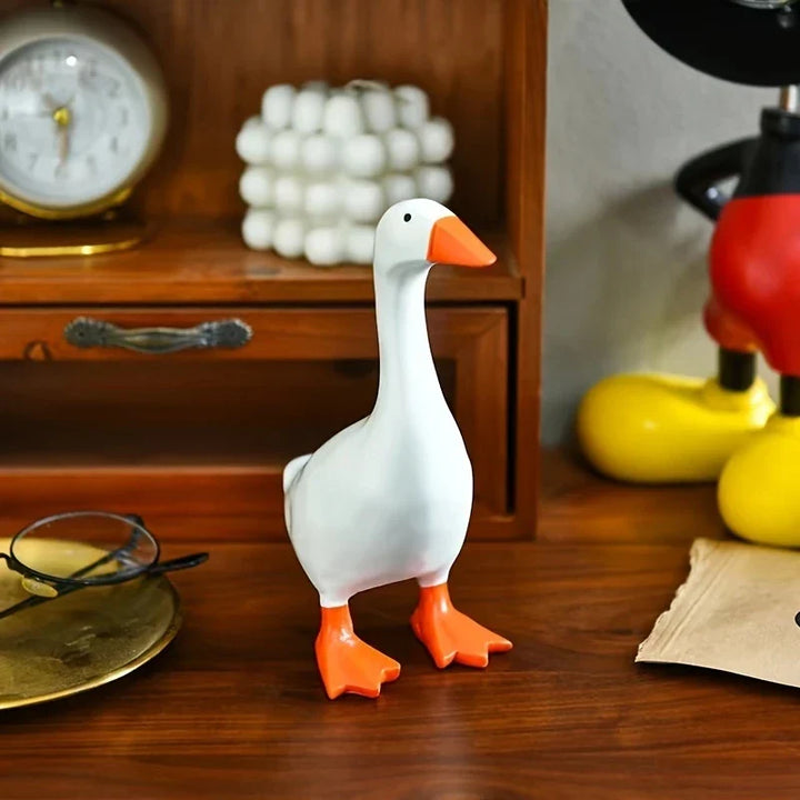 BowLift | Decorative Figure GooseMag | Magnetic Goose Key Holder | Resin Sculpture & Organizer