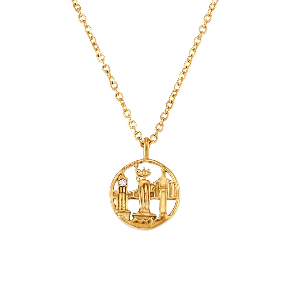 BowLift | 18k Landmark Adventures Travelers Necklace