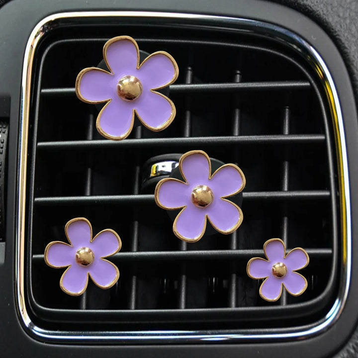 BowLift | FloraDrive Scent Clips | Flower Air Fresheners for Car | Set of 4 | Decorative Aromatherapy for Vent Slots
