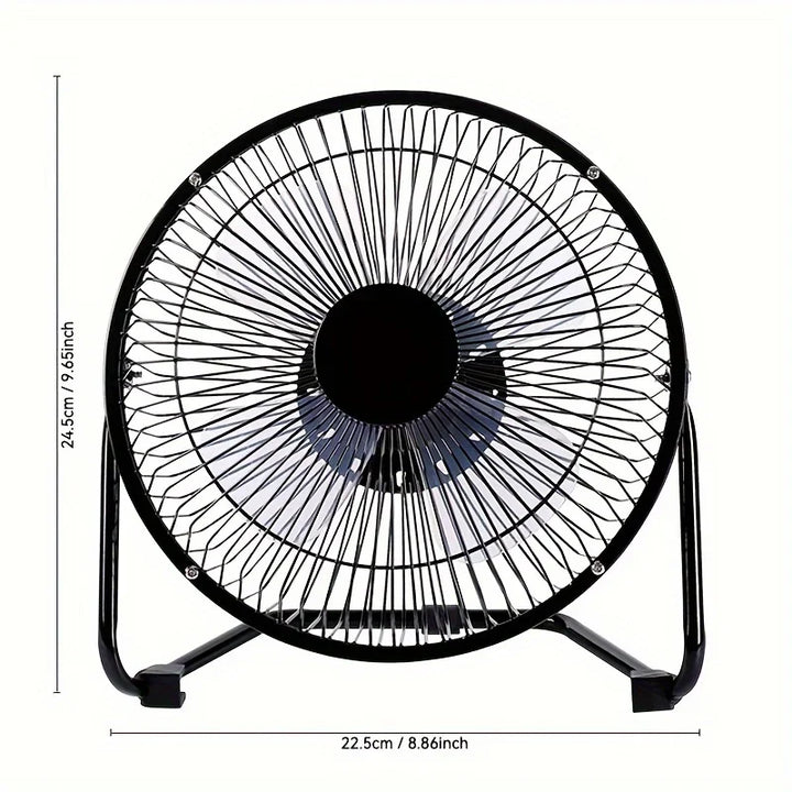 4/6/8 Inch Desktop Portable USB Electric Fan – 2-Speed Adjustable Mini Desk Fan with 4 Blades & 360° Rotation for Strong Airflow | Bowlift