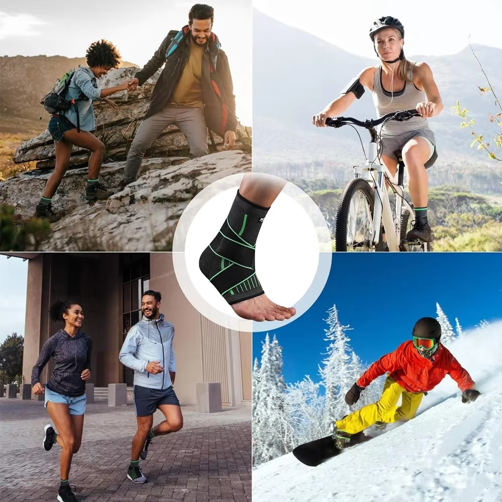 BowLift | Adjustable Compression Ankle Support Brace for Sports and Workout