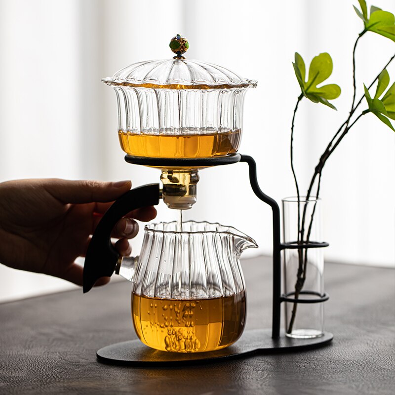 BowLift | Nature Leaf Magnetic Semi-Automatic Tea Set