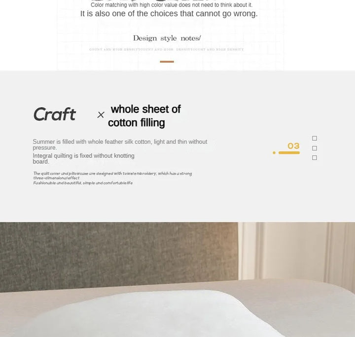 2024 Japanese Cotton-Polyester Summer Quilt – Lightweight, Washable, Skin-Friendly Solid Color Quilt | Bowlift