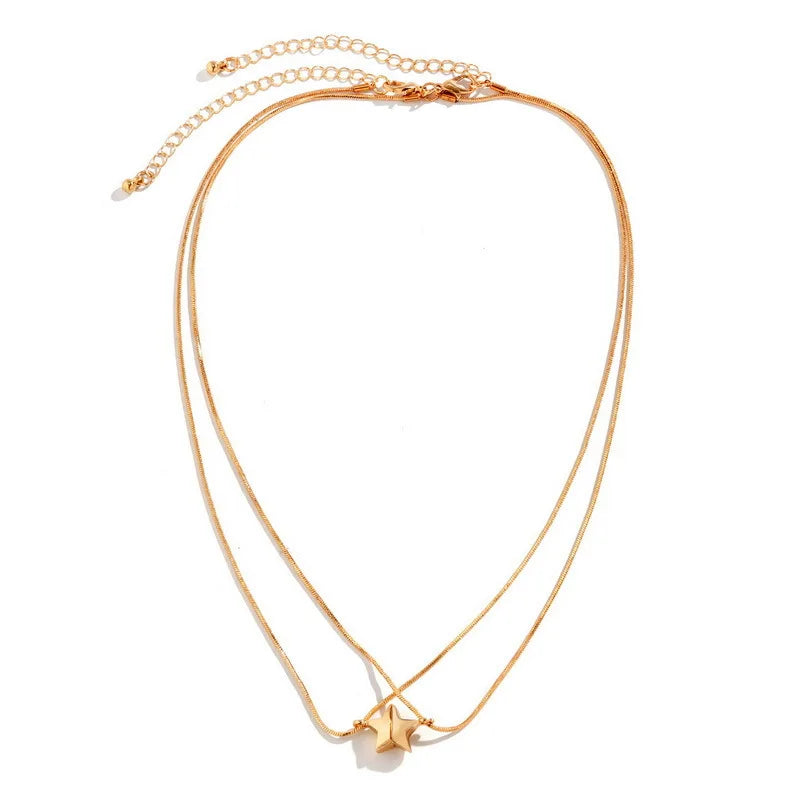 BowLift | Dainty Magnetic Star Necklace Pair
