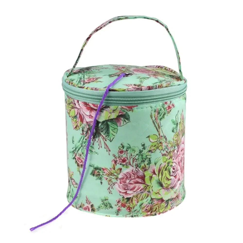 BowLift | Wollina Yarn Bag | Cylindrical Wool Pouch made of Polyester | Compact & Portable | For Crochet & Knitting Accessories