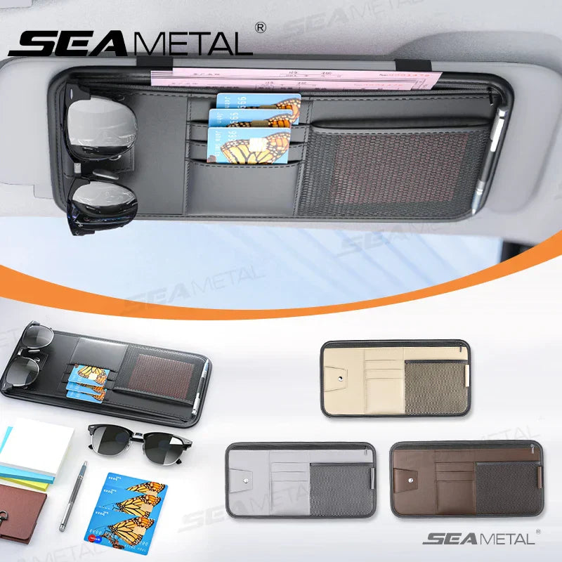 BowLift | Carvisto OrganizePro Sunshade Organizer | Multifunctional | PU Leather | Quickly Assembled