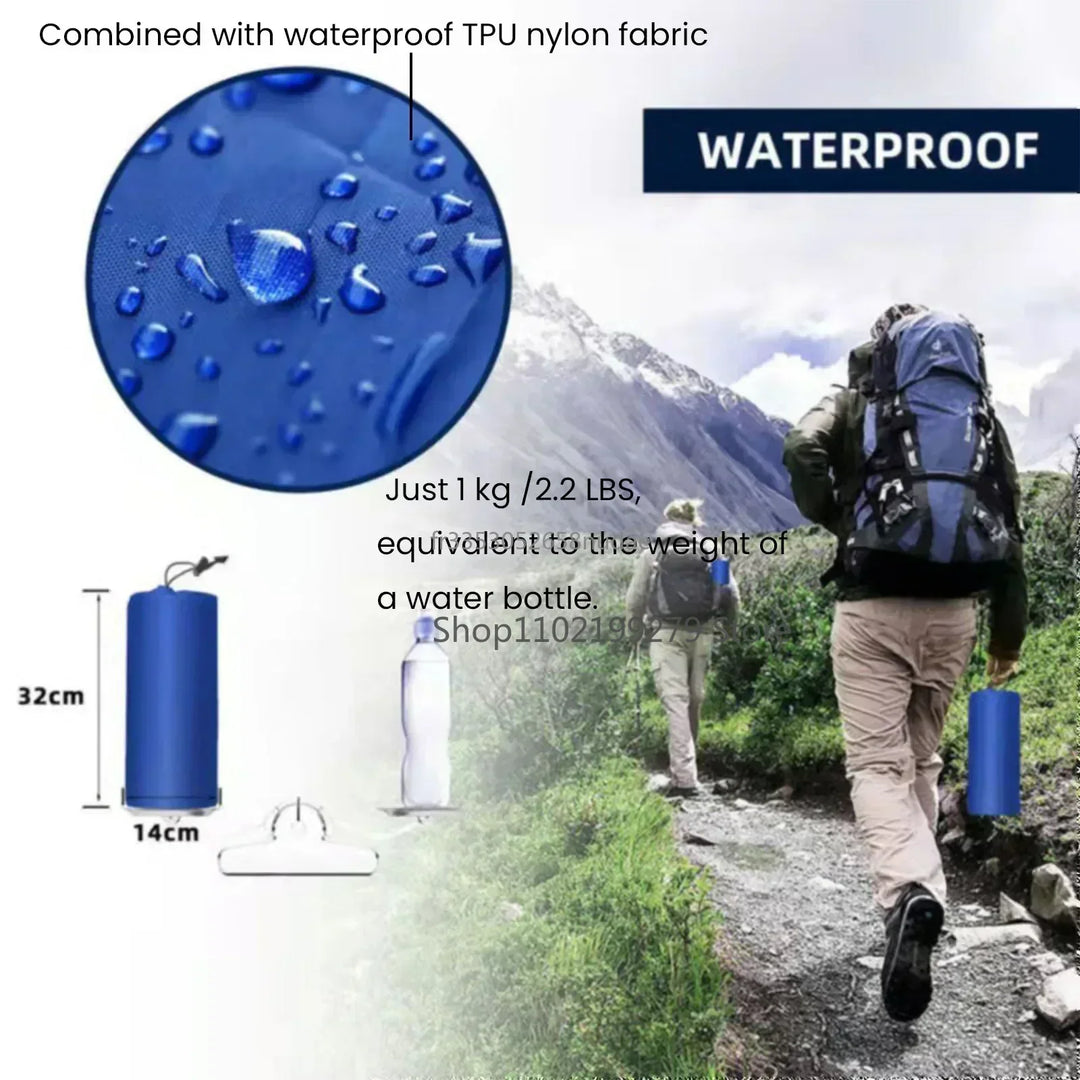 BowLift | TrekBreeze Camping Sleeping Pad Self-Inflating | 12 cm Thick | With Foot Pump & Connectable | Ultralight & Waterproof
