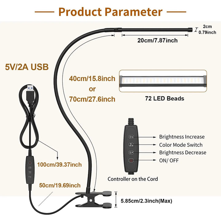 BowLift | Adaptive Workspace Dimmable Flexible LED Lamp