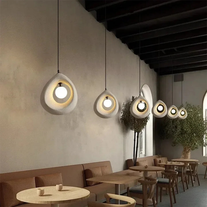 BowLift | Japanese Wabi Sabi Pendant Lamp with Minimalist Design